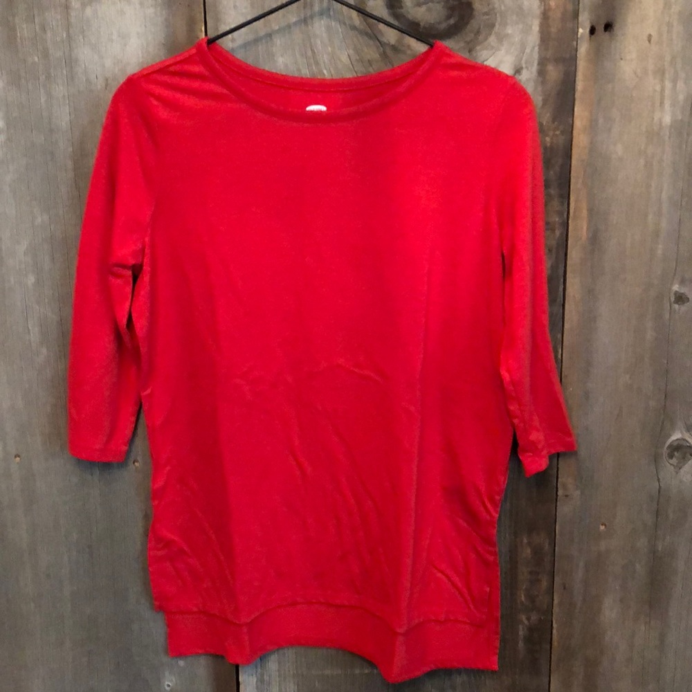 Old Navy Tunic Top in Red Size XL 14 Regular Girls